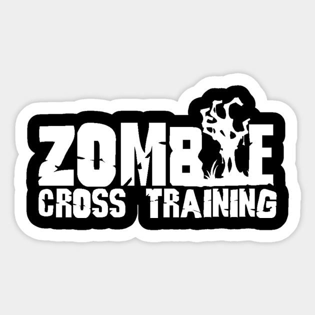 Zombie Hand White Sticker by ZombieCrossTraining